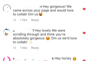 Comments For Girls Pic On Instagram