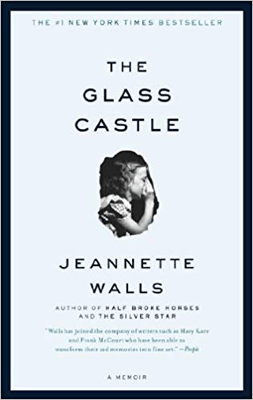 Books Set in West Virginia, The Glass Castle by Jeannette Walls, book cover with young girl with curly hair whispering