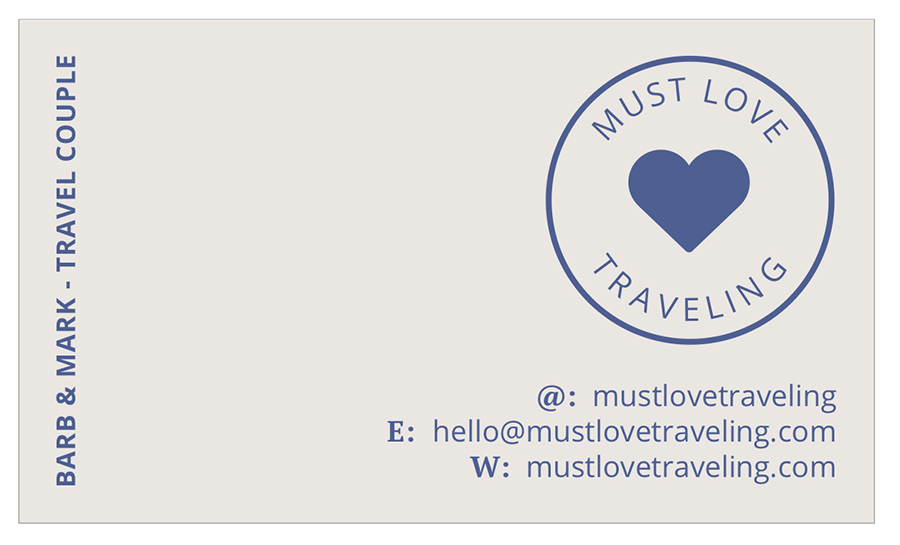 Must Love Traveling Business Card Example For Blogging