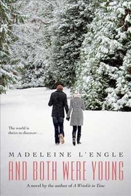 And Both Were Young by Madeleine L'Engle book cover with couple holding hands and walking through the snow