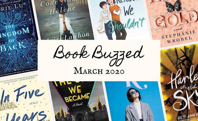 Upcoming March 2020 Book Releases blog post cover with book covers