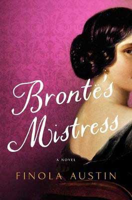 Bronte's Mistress by Finola Austin book cover with young dark-haired women with her head turned wearing a black dress