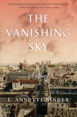 The Vanishing Sky by L. Annette Binder book cover with pink sky and old city