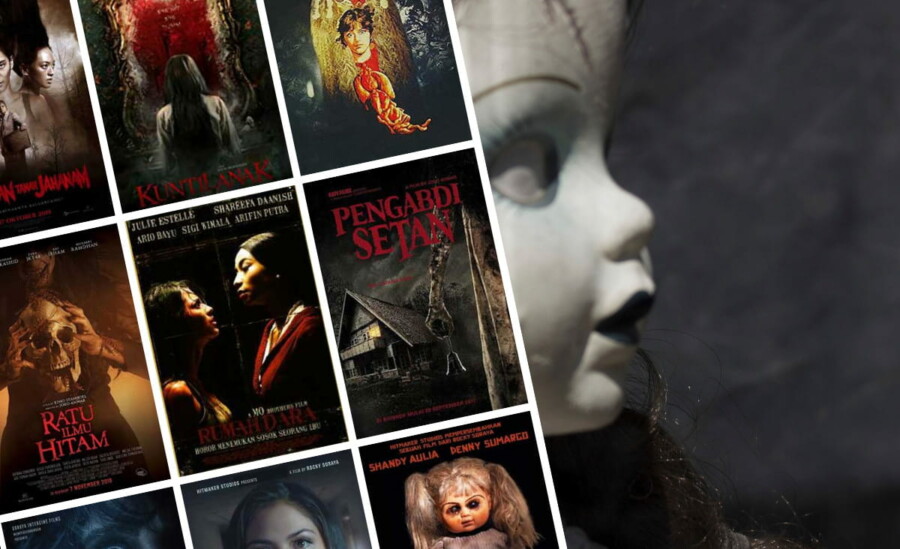 Indonesian Horror Movies Posters and doll