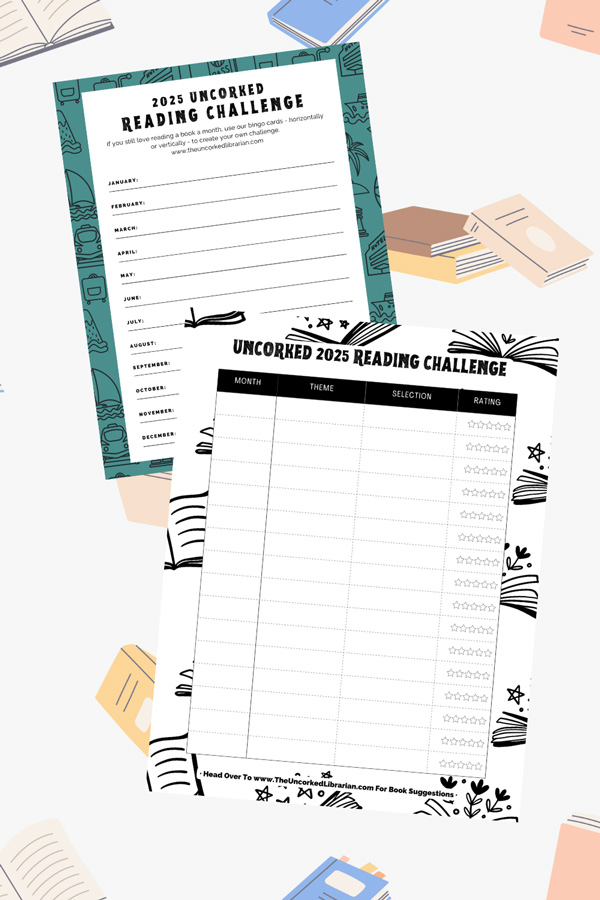 2025 Reading Challenge Bingo PDF Trackers